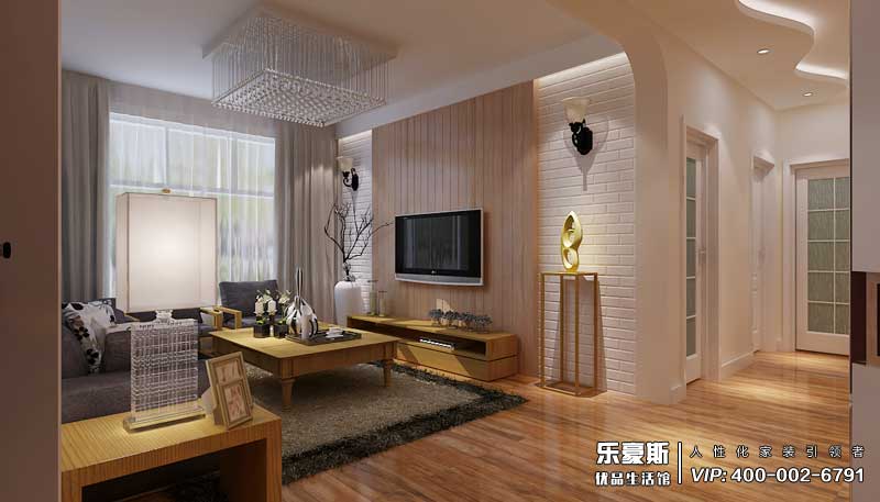 紫金蓝湾现代简约风格装修效果图