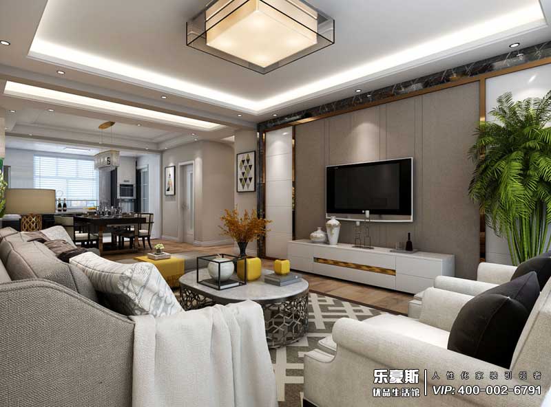 天山熙湖现代简约风格装修效果图