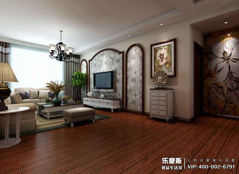 恒润时代广场美式风格装修效果图