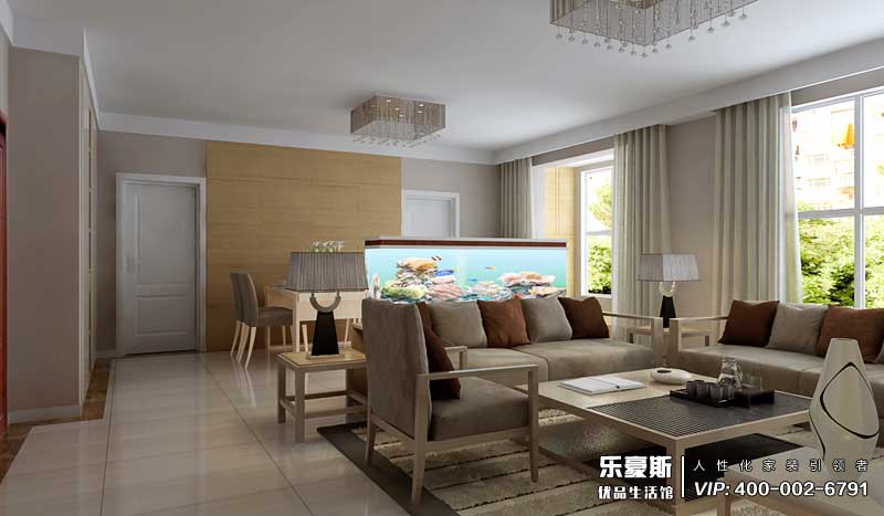 雍雅锦江花苑北欧风格装修效果图