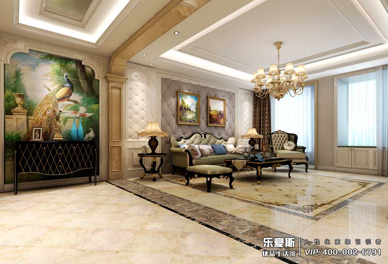 御河上院223平米欧式风格装修效果图