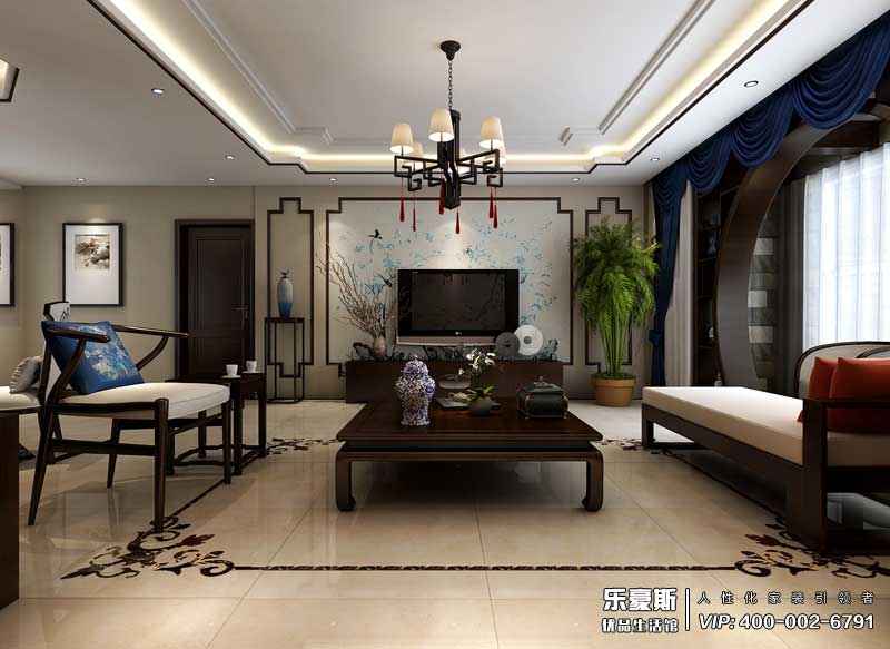 中储七星公馆新中式风格装修效果图