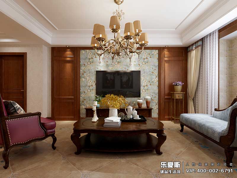 瀚唐三期美式风格装修效果图