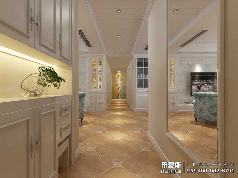 润德天悦城165平米美式田园风格装修效果图