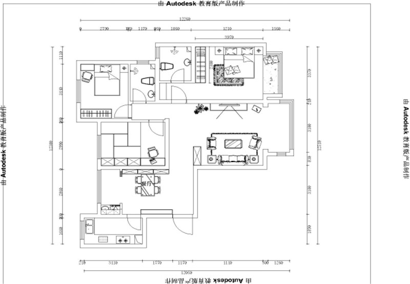 星河盛世/港式风情/130㎡/三室两厅