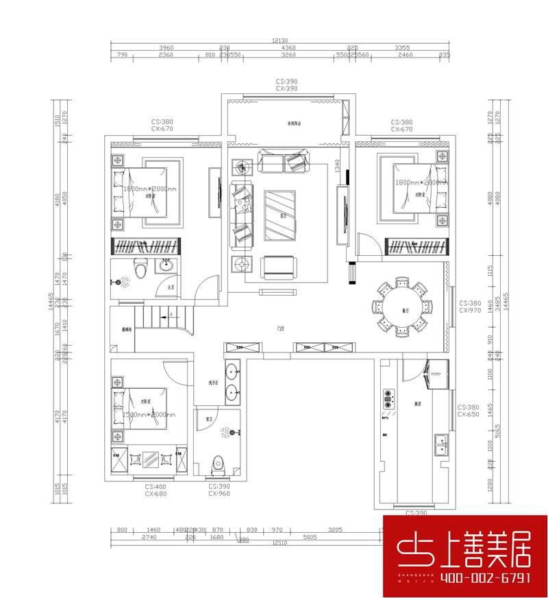 御河上院265平装修案例