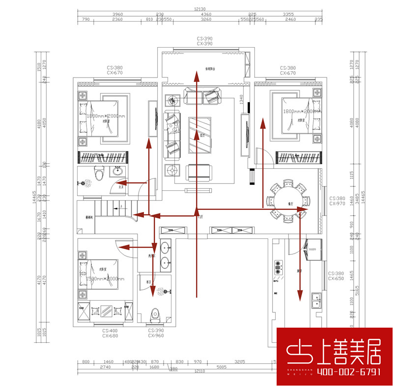 御河上院265平装修案例