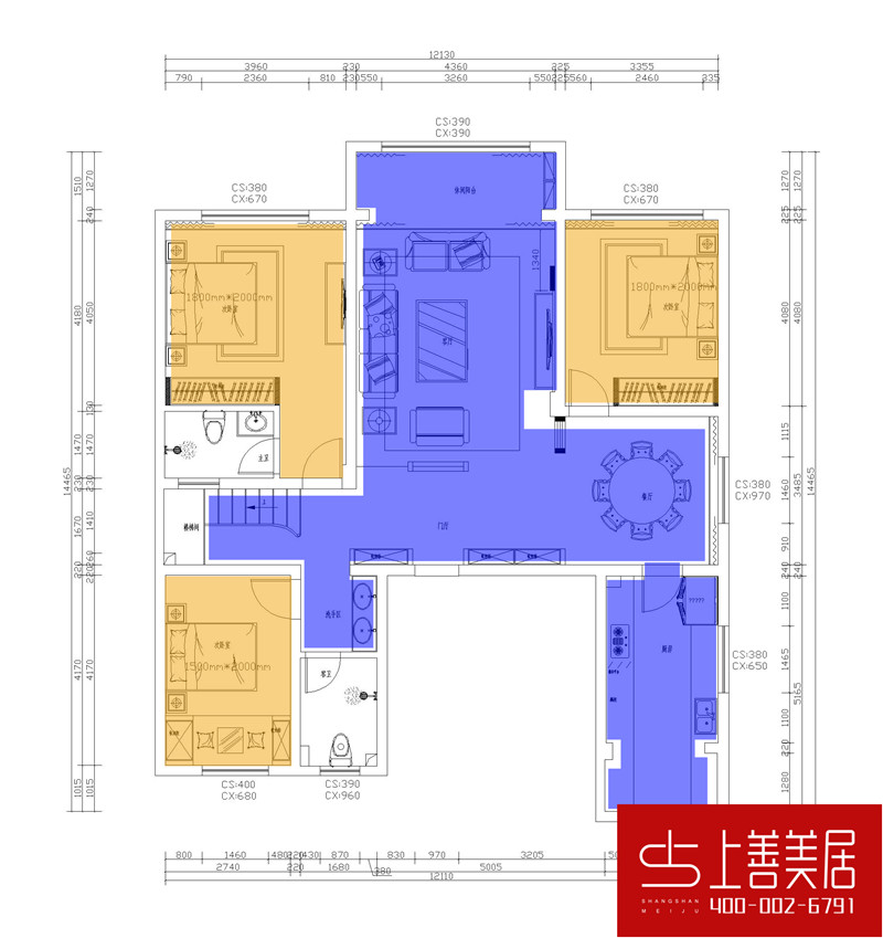 御河上院265平装修案例