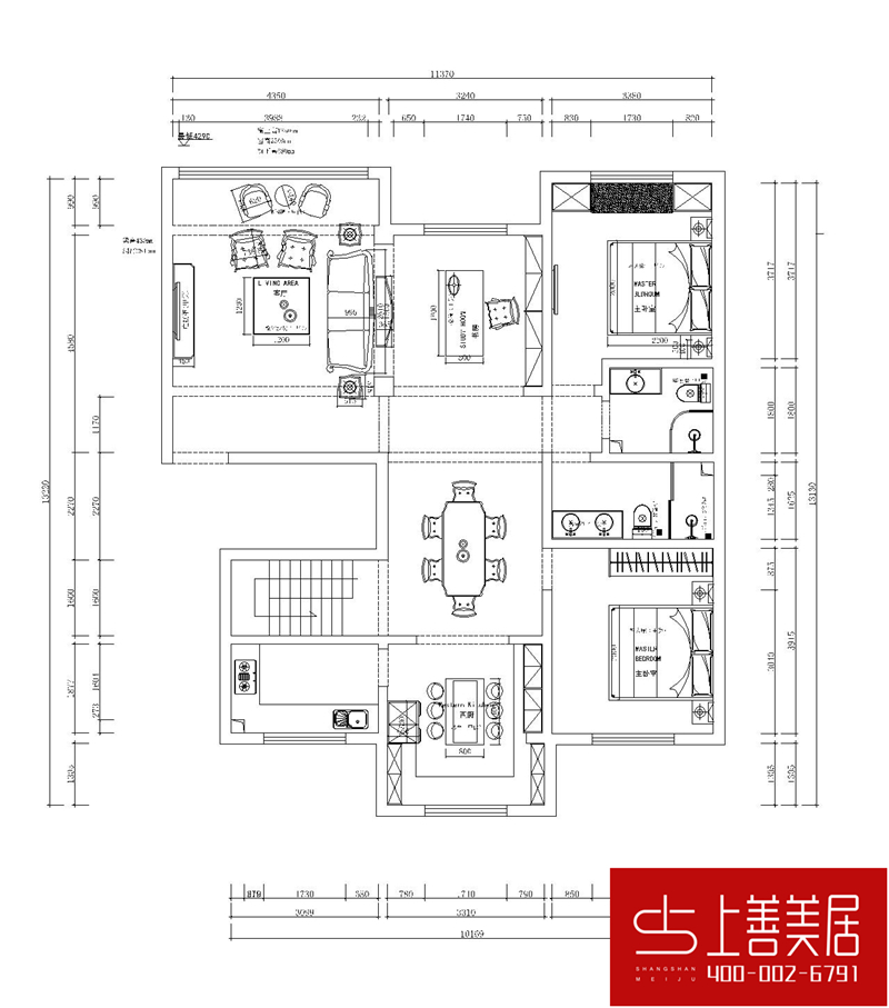 榕园240平北欧风格