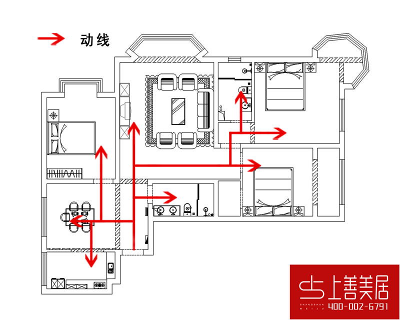 盛世长安130平现代简约风格