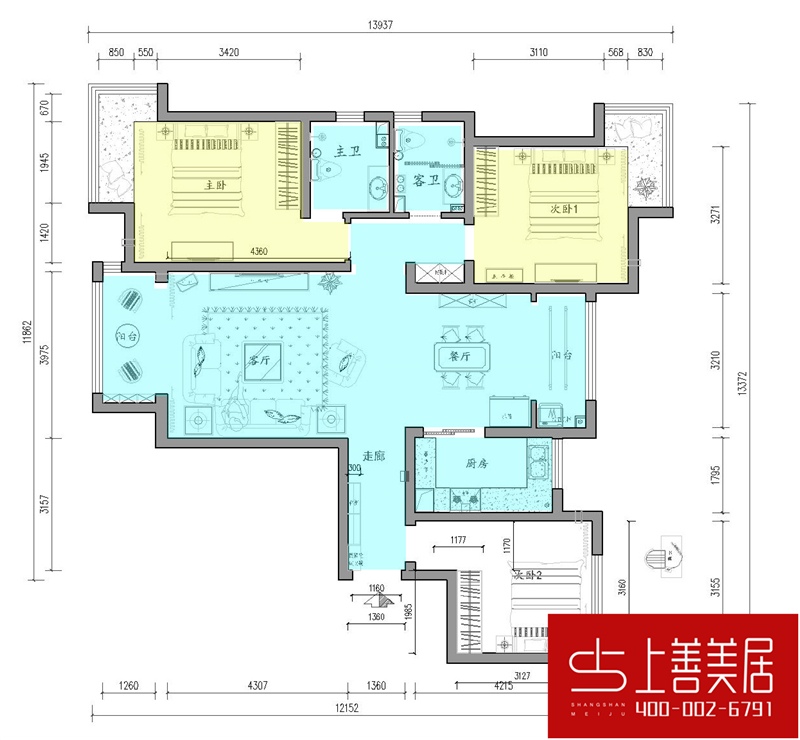 盛世御城/138平/新中式