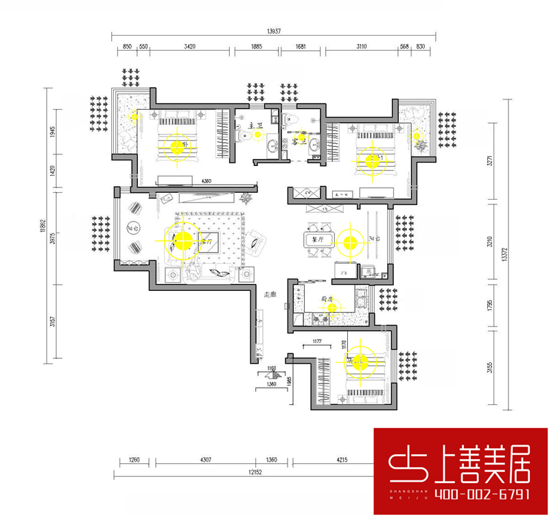 盛世御城/138平/新中式