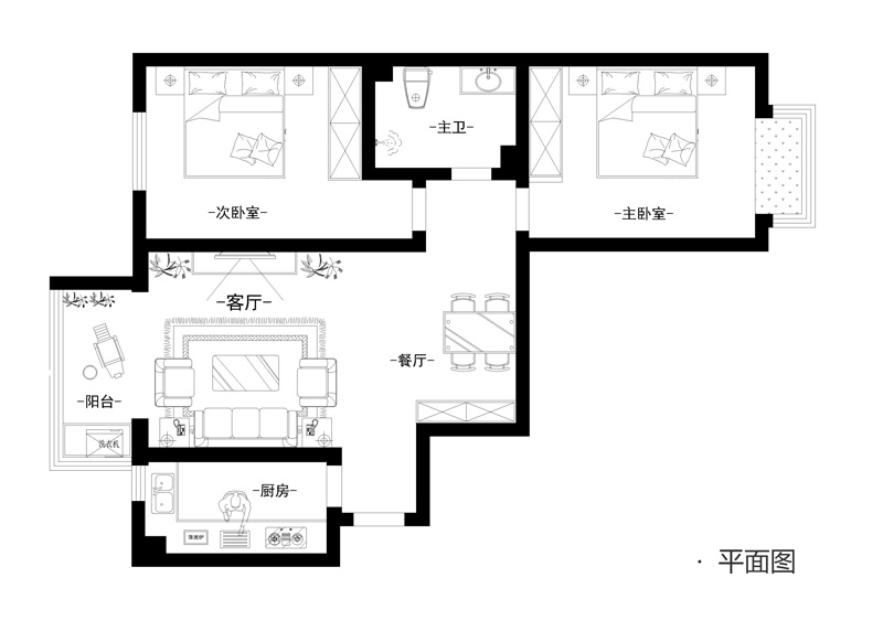 国大全城100平现代简约