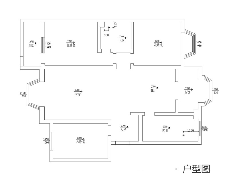 [旧房改造]井陉红纬小区138平简欧装修效果图