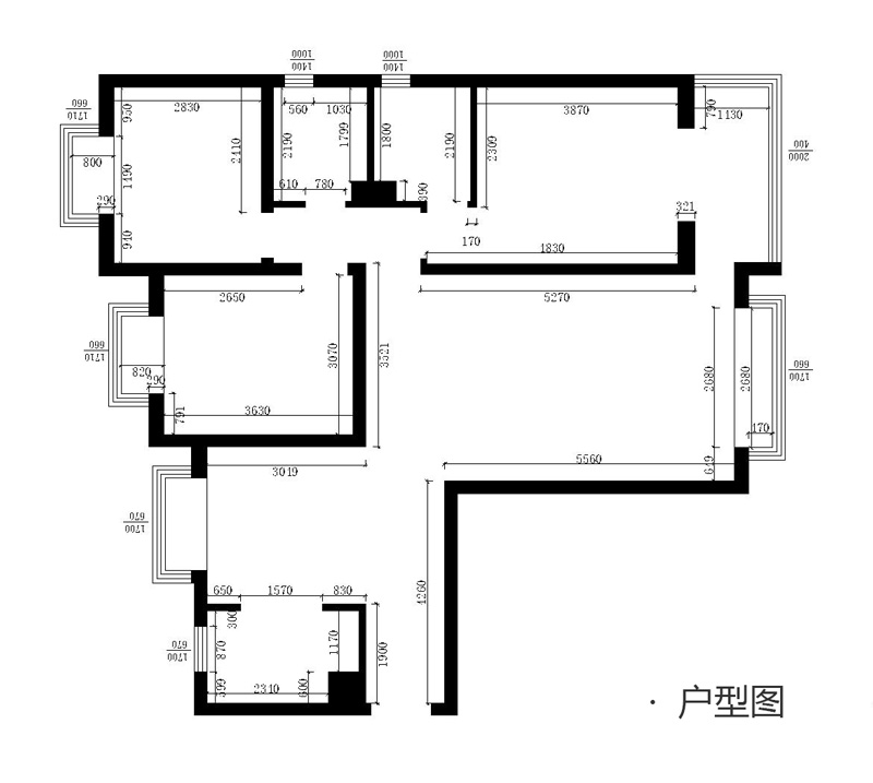 龙溪城138平三室两厅欧式风格装修效果图