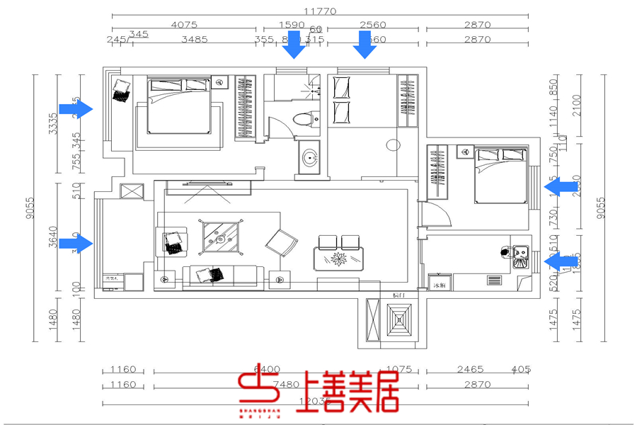 天山熙湖115㎡简美