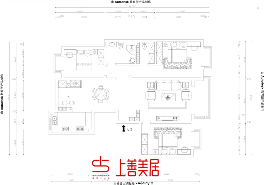 阳光水岸139㎡新中式