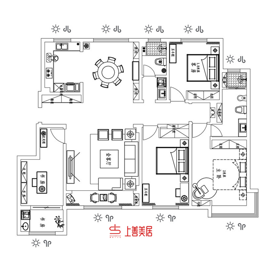 丰基御府170㎡新中式