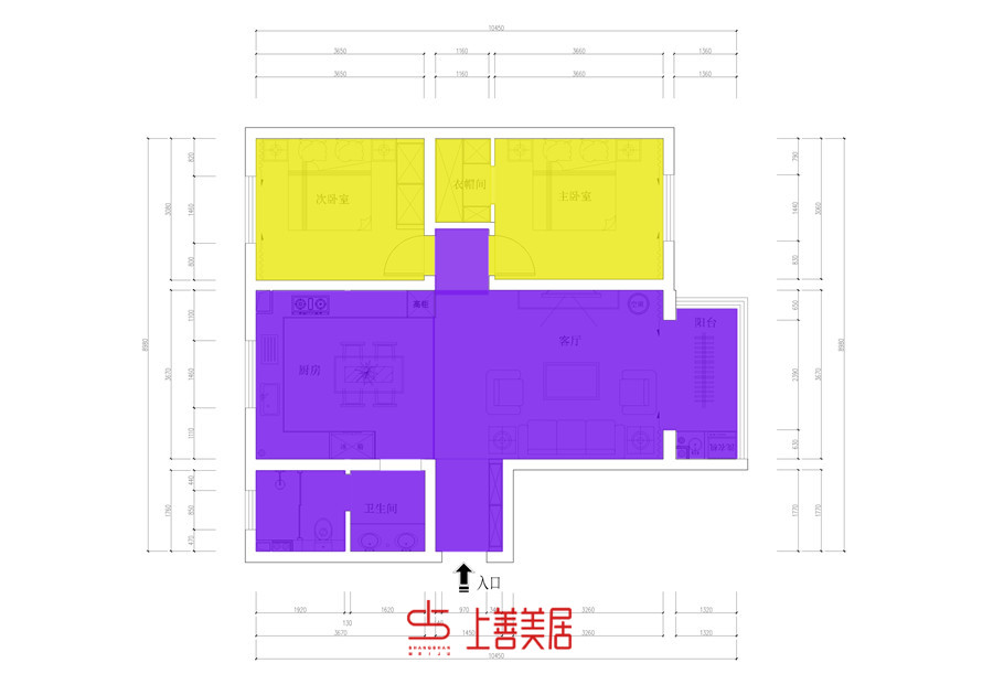 弘达明尚/110㎡/美式轻奢