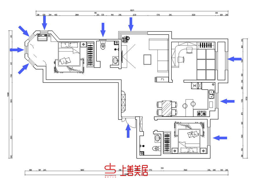 天河悦城/118㎡/现代