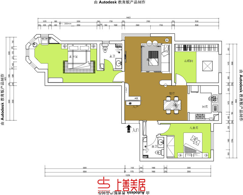 天河悦城/118㎡/现代轻奢