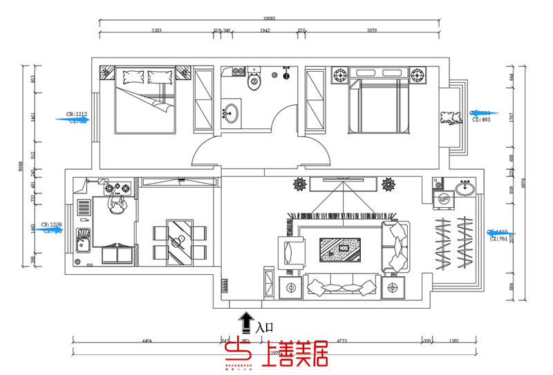 天河悦城/100㎡/美式