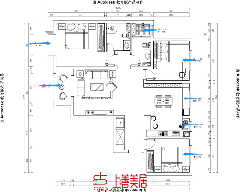 翠屏龙苑140㎡轻奢