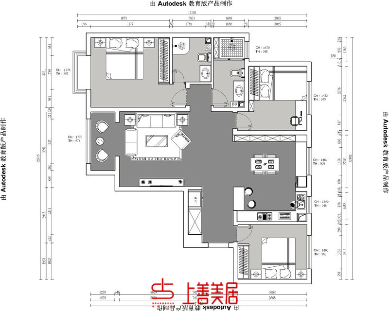 翠屏龙苑140㎡轻奢