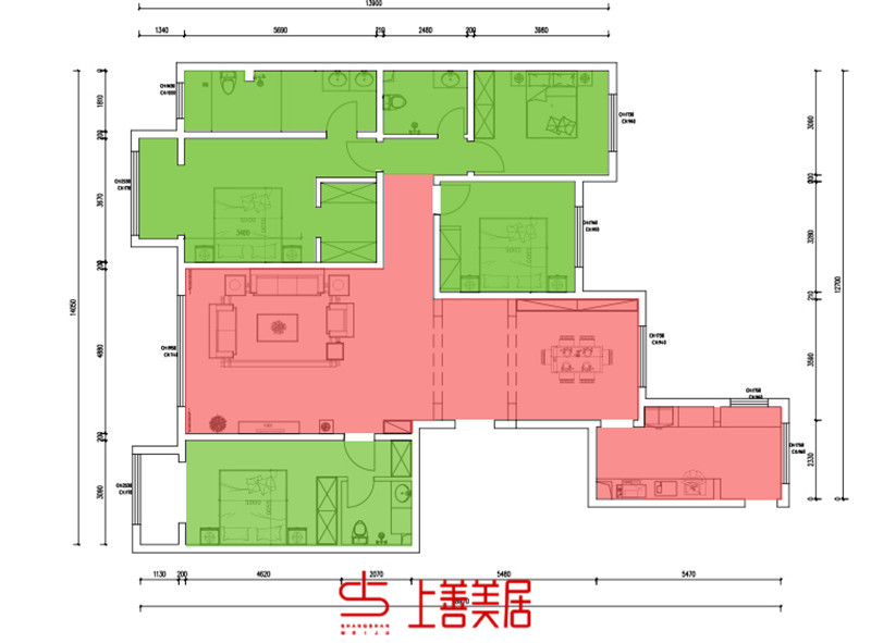 永宁花都200㎡新中式