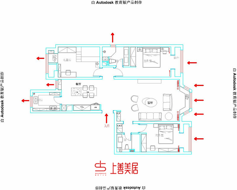 碧景园小区171㎡现代轻奢