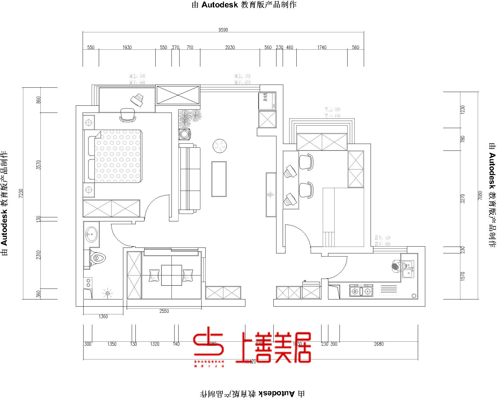 殡管处宿舍104平现代简约