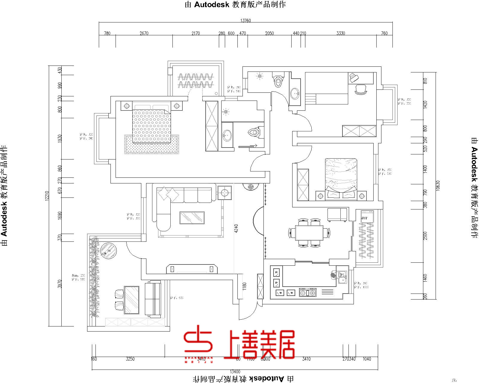 水榭花都128平欧式