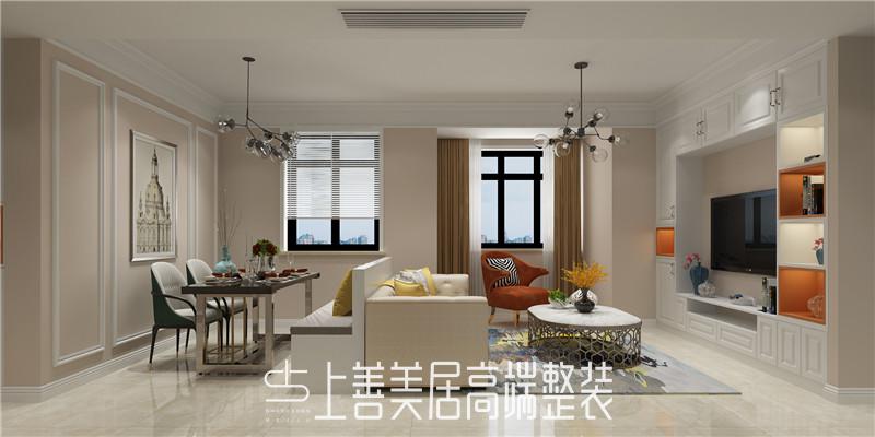 国宾一号108平简约装修效果图