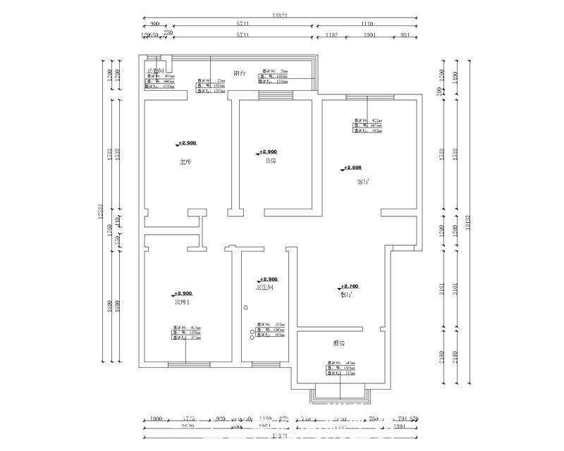 省残联宿舍140平美式装修效果图