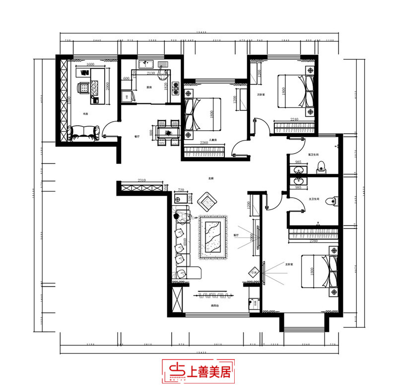 瀚唐/125㎡/北欧风