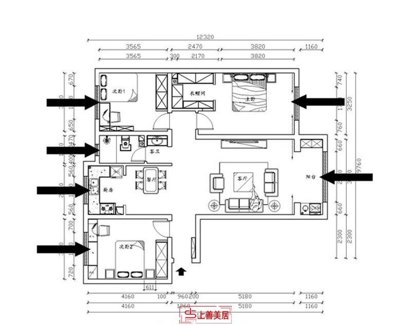 汇君城/138㎡/现代轻奢