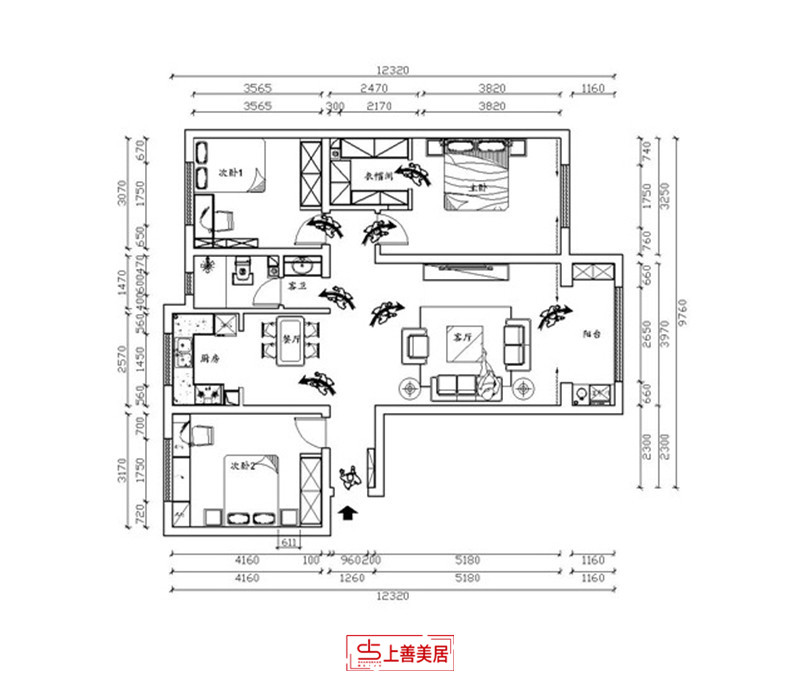 汇君城/138㎡/现代轻奢