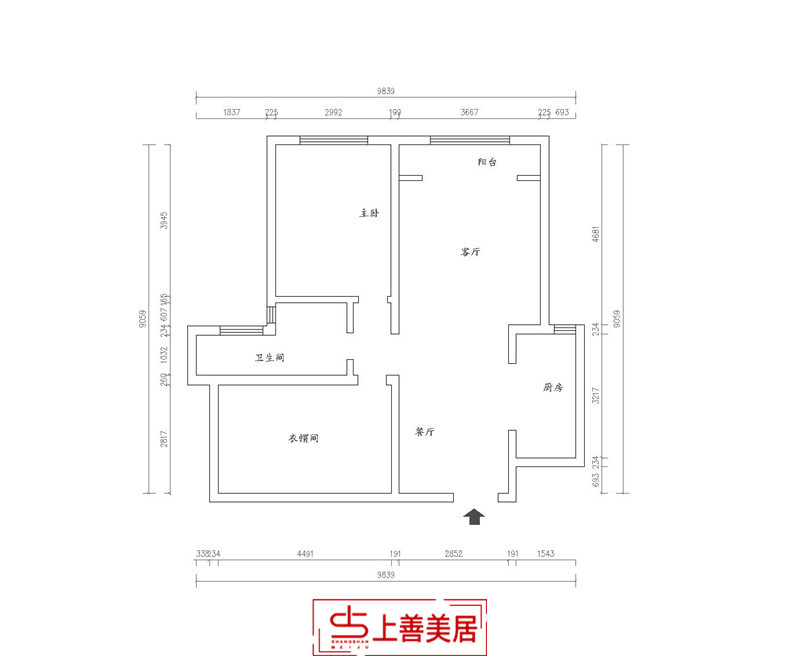 天海誉天下/90㎡/法式风格