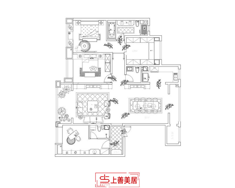 自建别墅/280㎡/轻奢