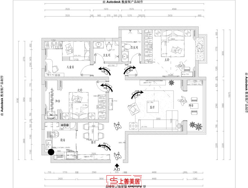博雅盛世/135㎡/轻奢