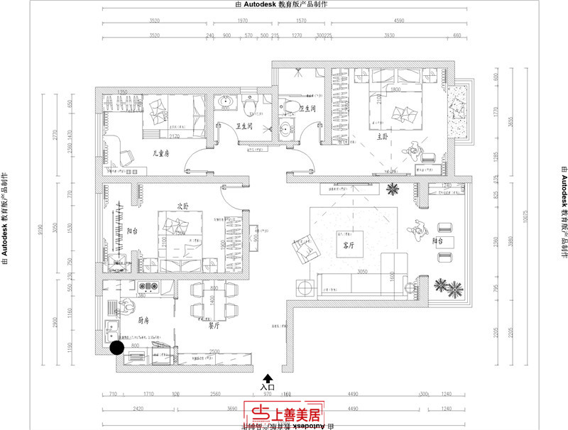 博雅盛世/135㎡/轻奢
