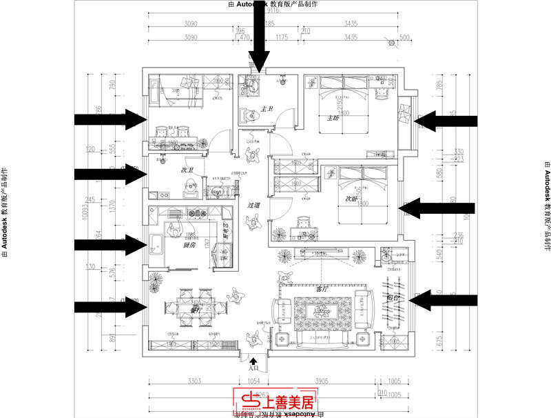 融创中心/127㎡/现代简约