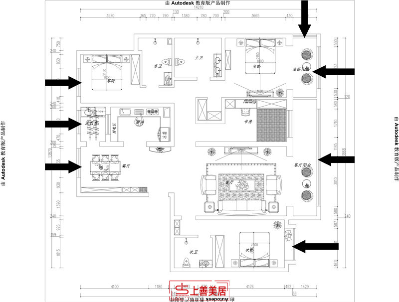 融创中心/217㎡/美式