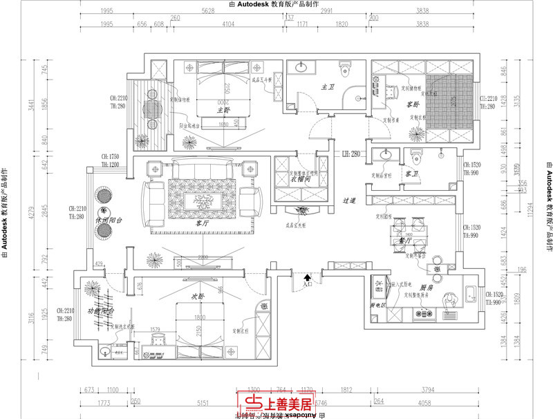 紫林湾/165㎡/古典美式