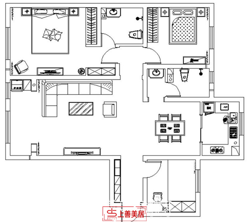 启锐园/134㎡/新中式