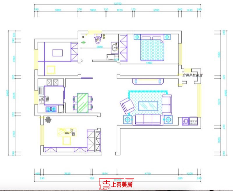 林荫大院/125㎡/美式