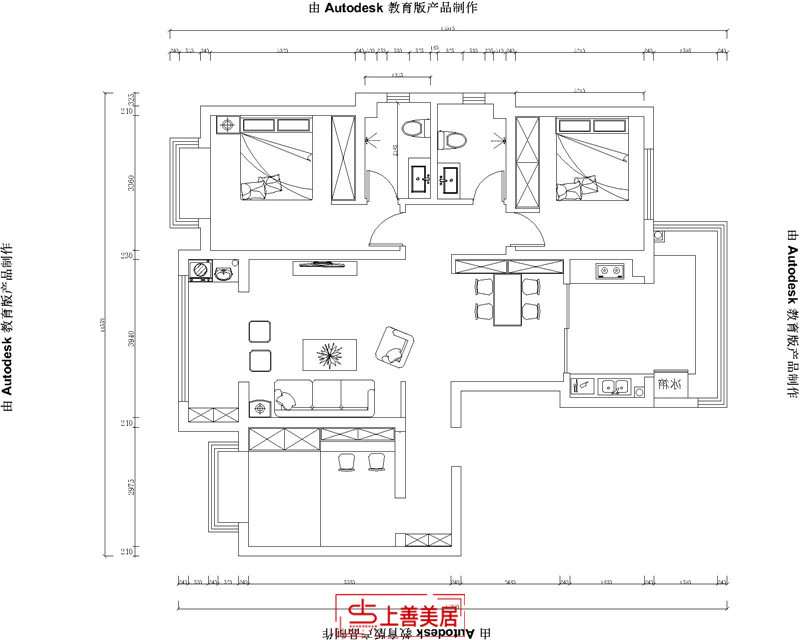 滨河华府/135㎡/简美