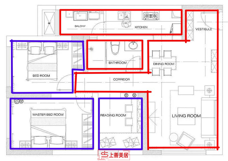 保利花园/115㎡/北欧