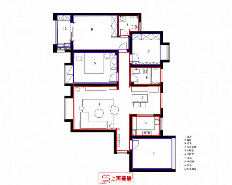 天下玉苑/162㎡/北欧风格