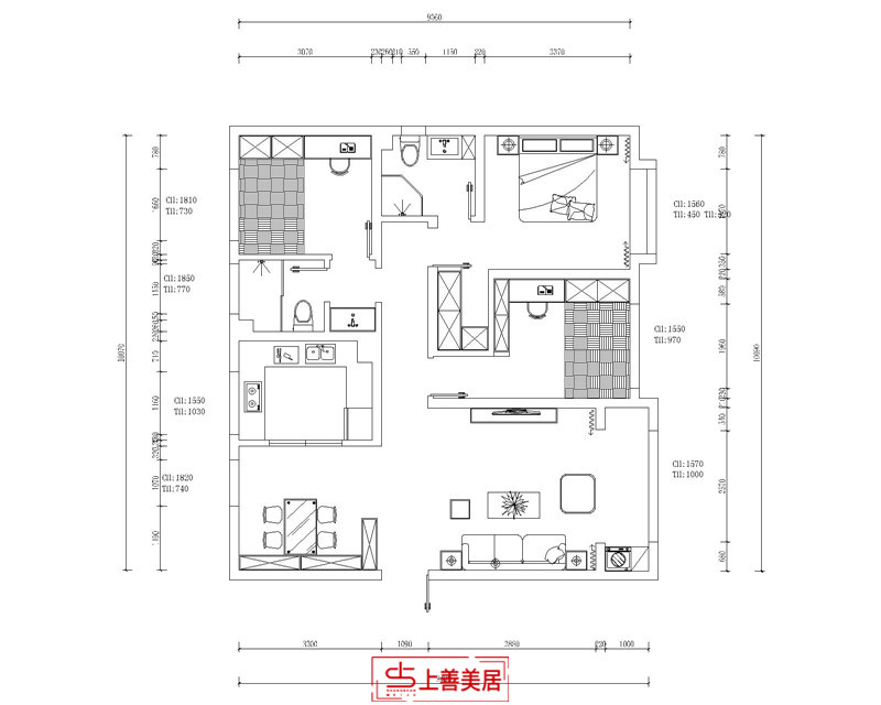 融创中心/127㎡/工业风